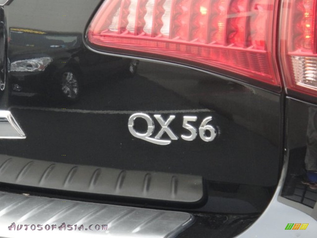2012 QX 56 4WD - Black Obsidian / Graphite photo #5