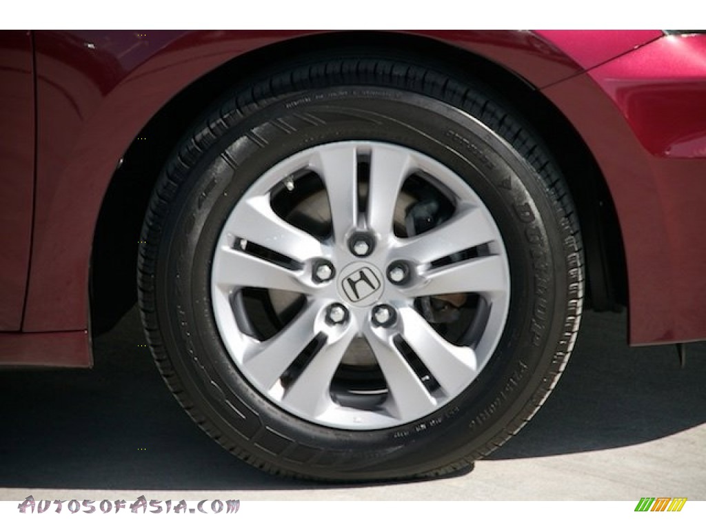 2012 Accord LX Premium Sedan - Basque Red Pearl II / Ivory photo #29