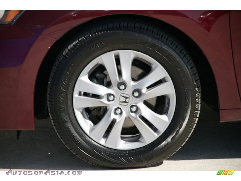 2012 Accord LX Premium Sedan - Basque Red Pearl II / Ivory photo #31