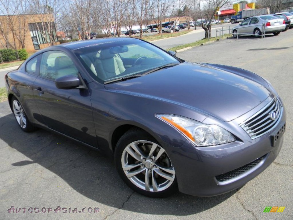 2008 G 37 Journey Coupe - Amethyst Graphite Gray / Stone photo #3