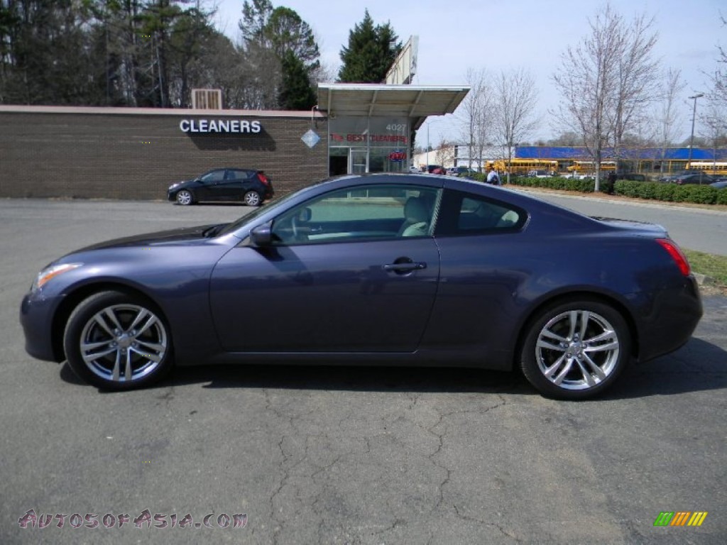 2008 G 37 Journey Coupe - Amethyst Graphite Gray / Stone photo #7