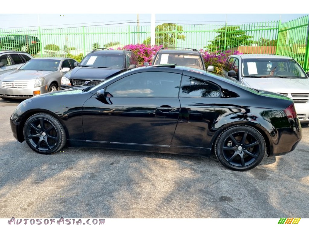 2004 G 35 Coupe - Black Obsidian / Willow photo #6