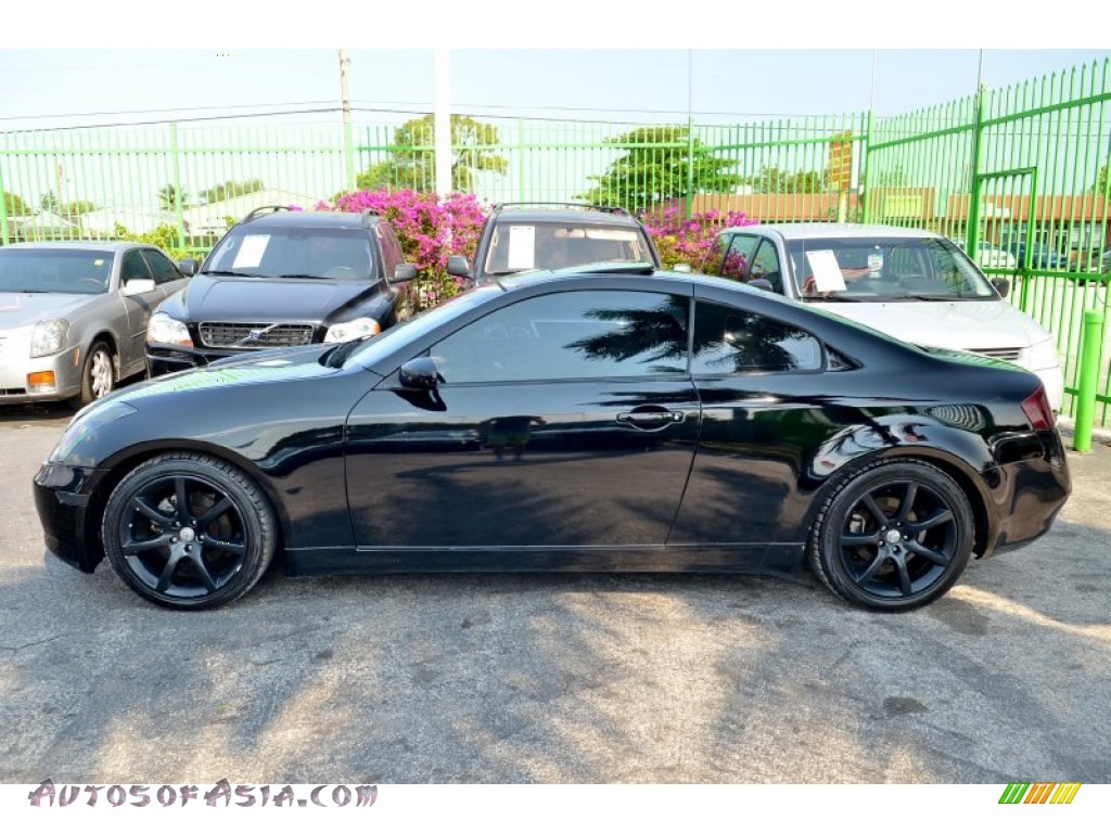 2004 G 35 Coupe - Black Obsidian / Willow photo #7