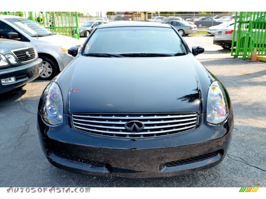 2004 G 35 Coupe - Black Obsidian / Willow photo #11