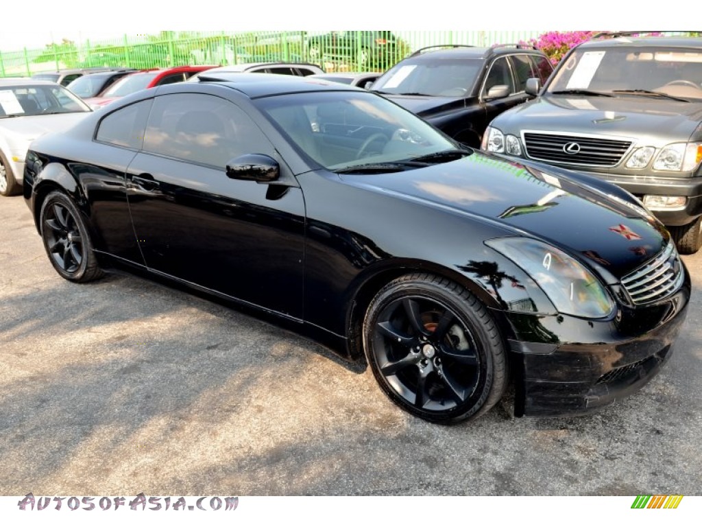 2004 G 35 Coupe - Black Obsidian / Willow photo #23