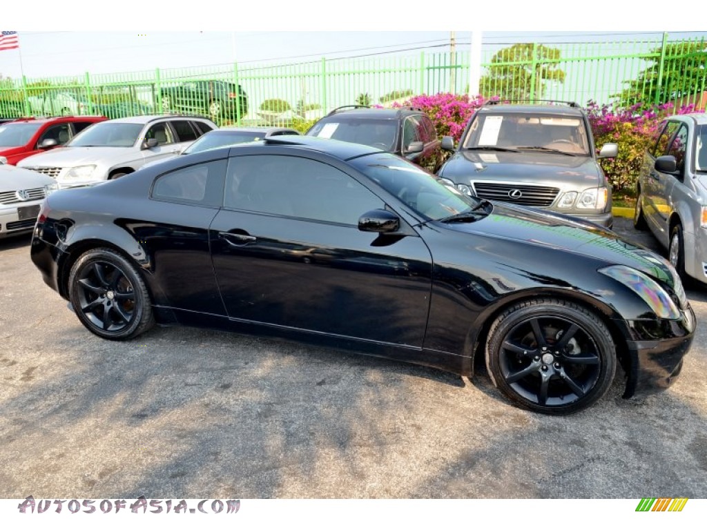 2004 G 35 Coupe - Black Obsidian / Willow photo #24