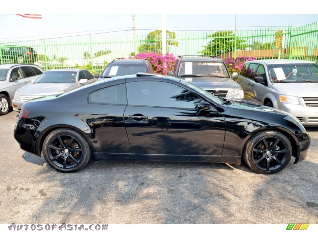 2004 G 35 Coupe - Black Obsidian / Willow photo #25