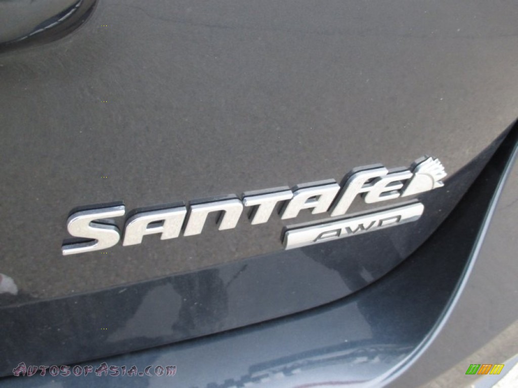 2010 Santa Fe SE 4WD - Pacific Blue Pearl / Cocoa Black photo #16