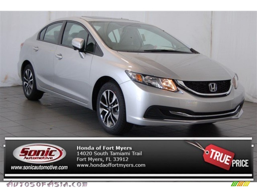 2015 Honda Civic EX Sedan in Alabaster Silver Metallic photo 2