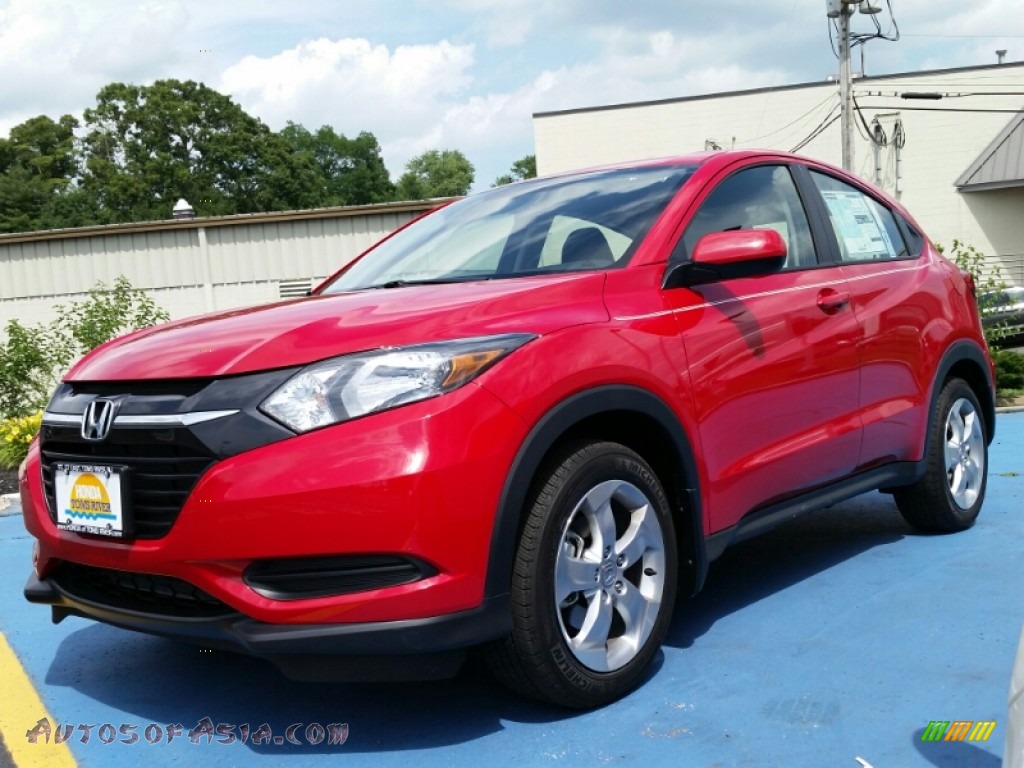 2016 Honda HRV LX AWD in Milano Red 707430 Autos of Asia Japanese and Korean Cars for