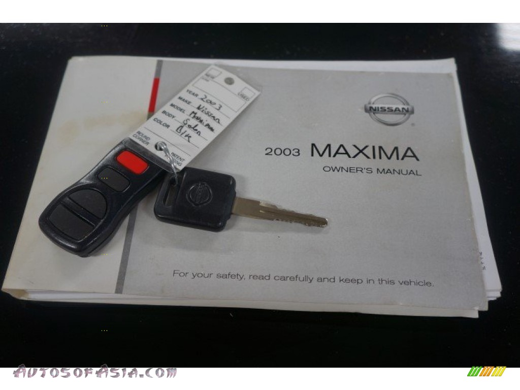 2003 Nissan Maxima GLE in Super Black photo 32 425589