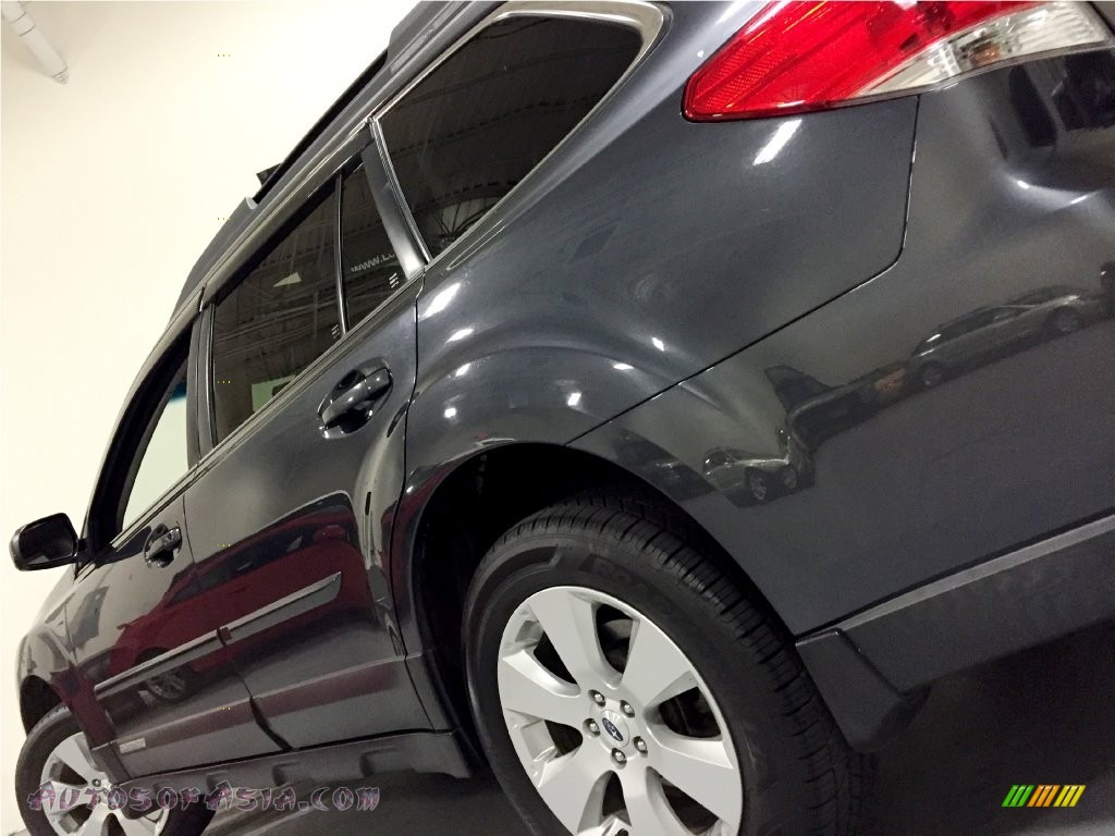 2012 Outback 2.5i Limited - Graphite Gray Metallic / Off Black photo #14