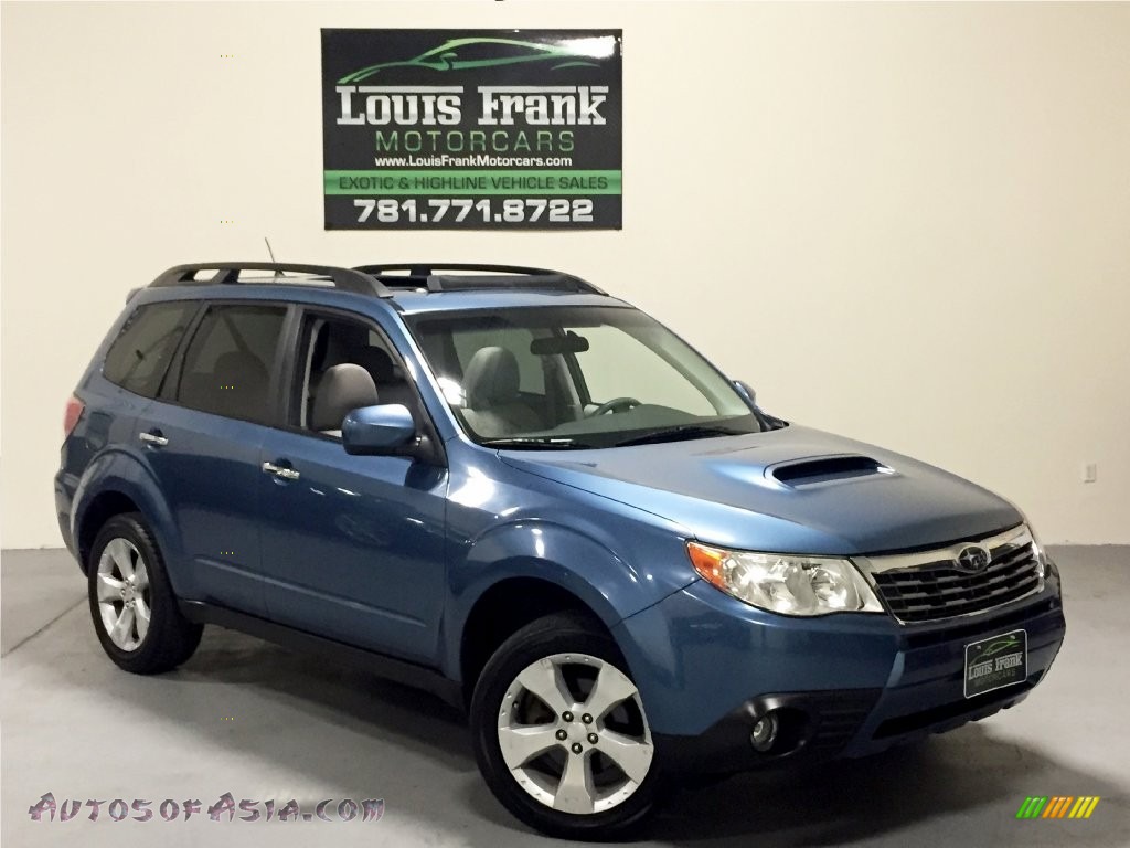 2009 Forester 2.5 XT Limited - Newport Blue Pearl / Platinum photo #2