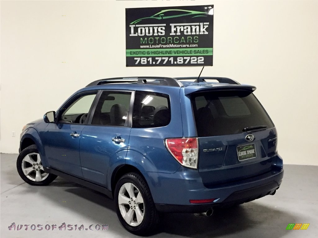 2009 Forester 2.5 XT Limited - Newport Blue Pearl / Platinum photo #3