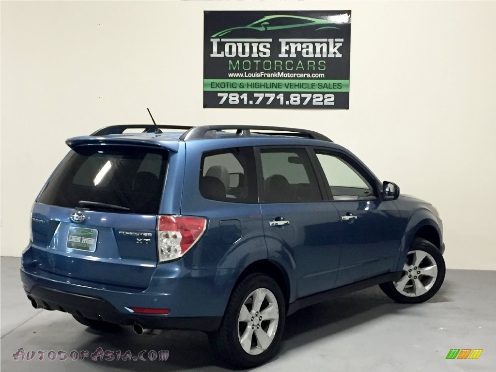 2009 Forester 2.5 XT Limited - Newport Blue Pearl / Platinum photo #5