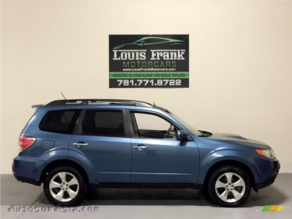 2009 Forester 2.5 XT Limited - Newport Blue Pearl / Platinum photo #6
