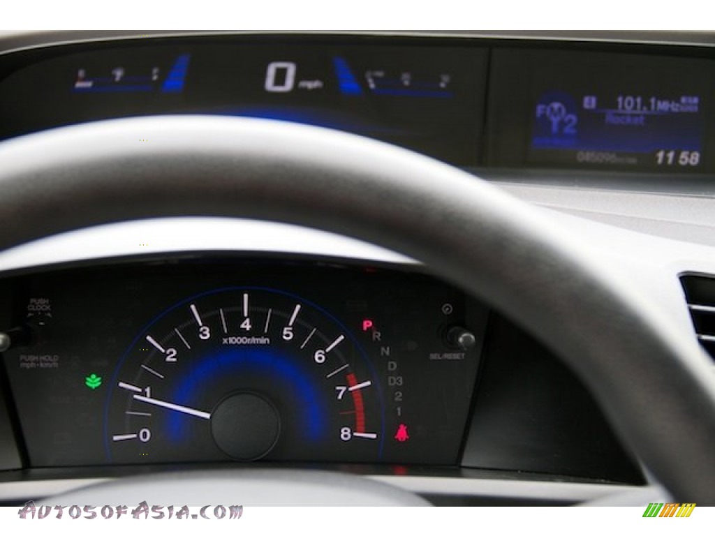 2012 Civic LX Sedan - Dyno Blue Pearl / Gray photo #18