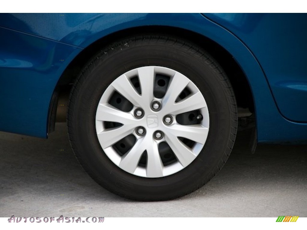 2012 Civic LX Sedan - Dyno Blue Pearl / Gray photo #23