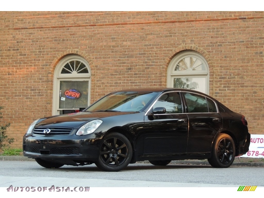 2005 G 35 x Sedan - Black Obsidian / Wheat photo #3