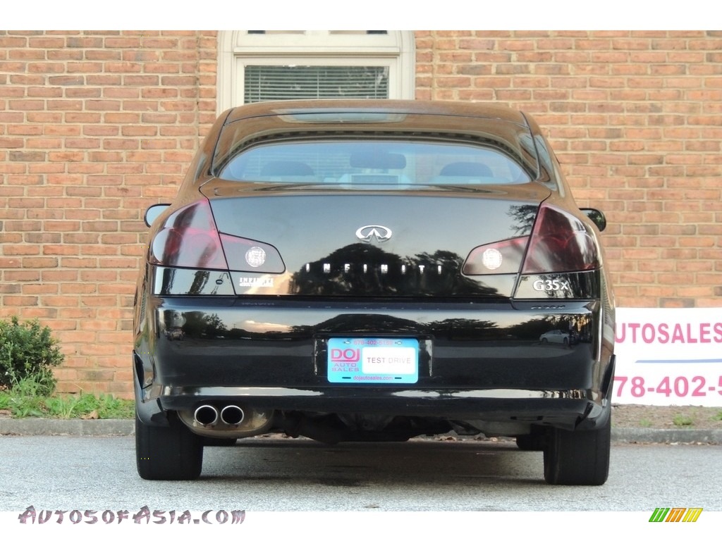 2005 G 35 x Sedan - Black Obsidian / Wheat photo #8