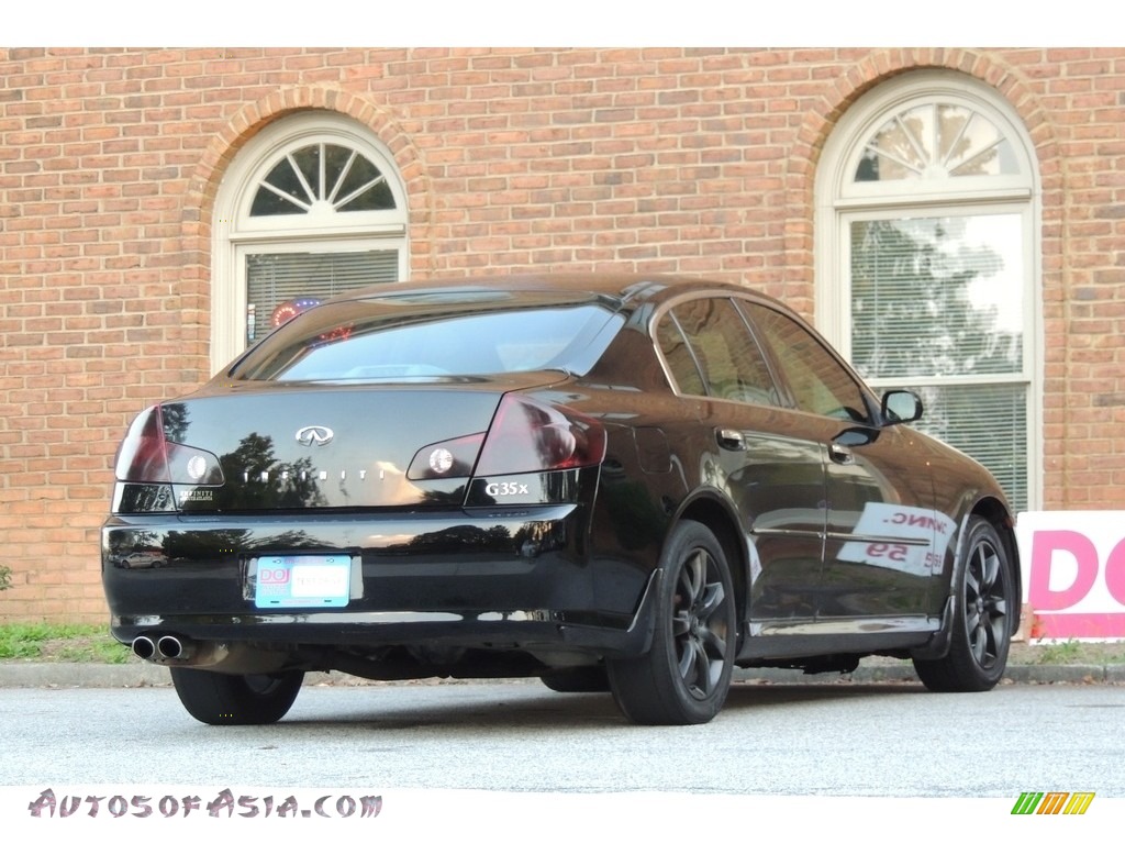 2005 G 35 x Sedan - Black Obsidian / Wheat photo #9