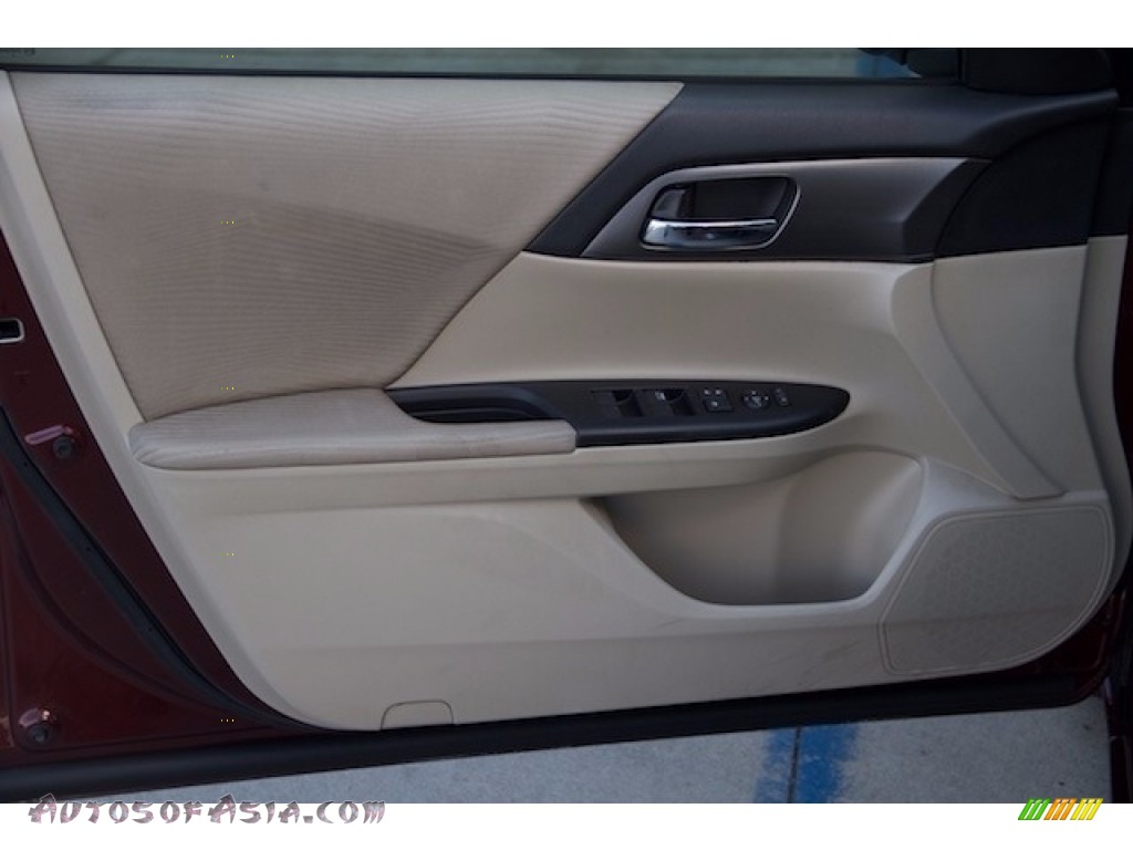 2014 Accord LX Sedan - Basque Red Pearl II / Ivory photo #21