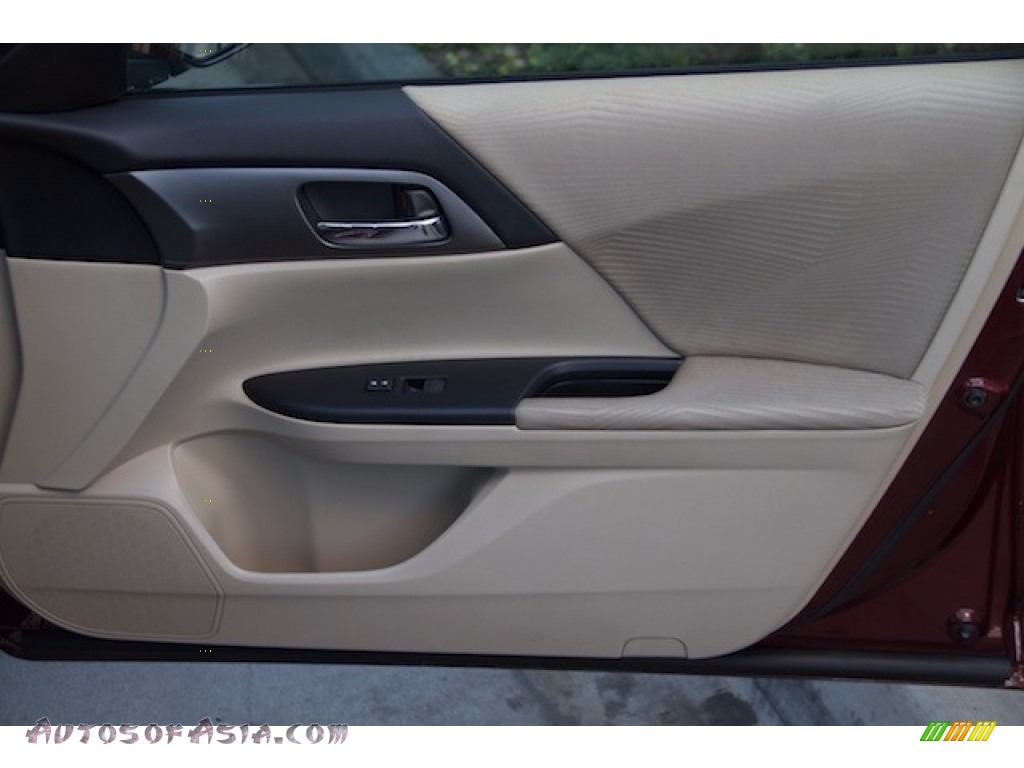 2014 Accord LX Sedan - Basque Red Pearl II / Ivory photo #24