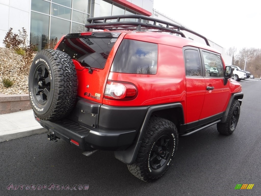 2012 FJ Cruiser Trail Teams Special Edition 4WD - Radiant Red / Dark Charcoal/Red photo #9