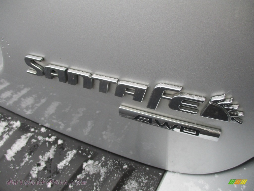 2008 Santa Fe SE 4WD - Bright Silver / Gray photo #7