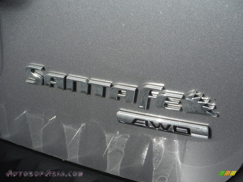 2008 Santa Fe SE 4WD - Steel Gray / Gray photo #9