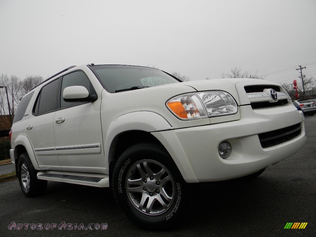 2005 Sequoia Limited 4WD - Natural White / Light Charcoal photo #2
