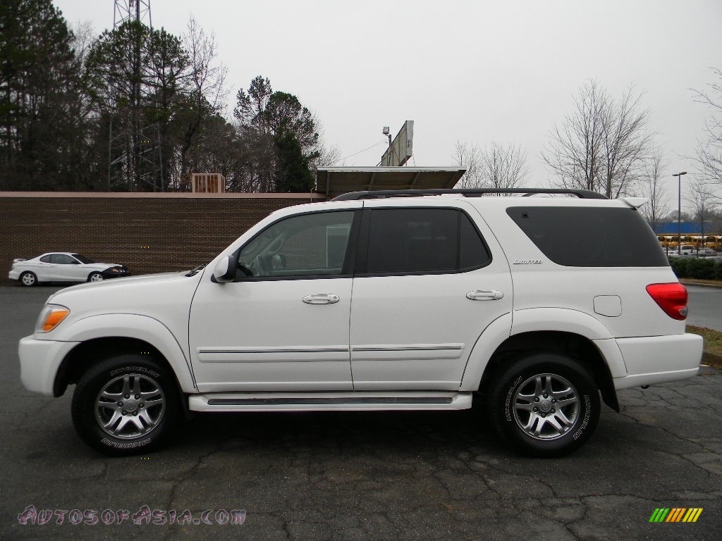 2005 Sequoia Limited 4WD - Natural White / Light Charcoal photo #7