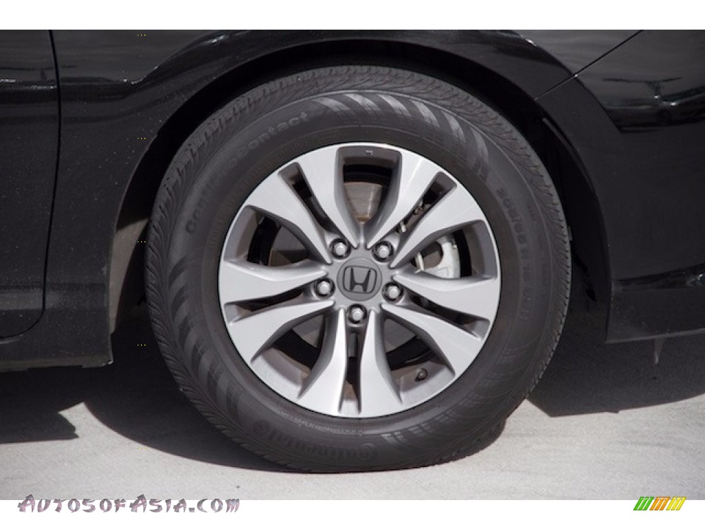 2014 Accord LX Sedan - Crystal Black Pearl / Gray photo #27