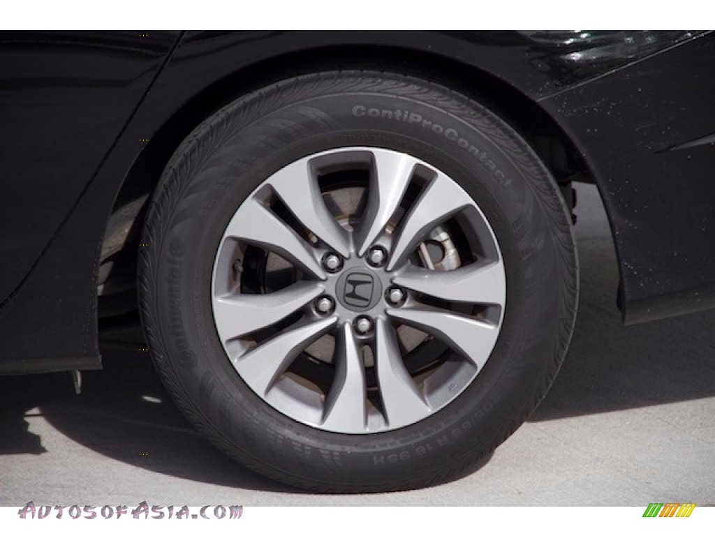 2014 Accord LX Sedan - Crystal Black Pearl / Gray photo #28