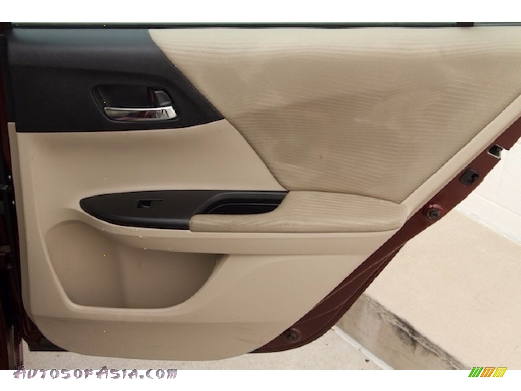 2014 Accord LX Sedan - Basque Red Pearl II / Ivory photo #23