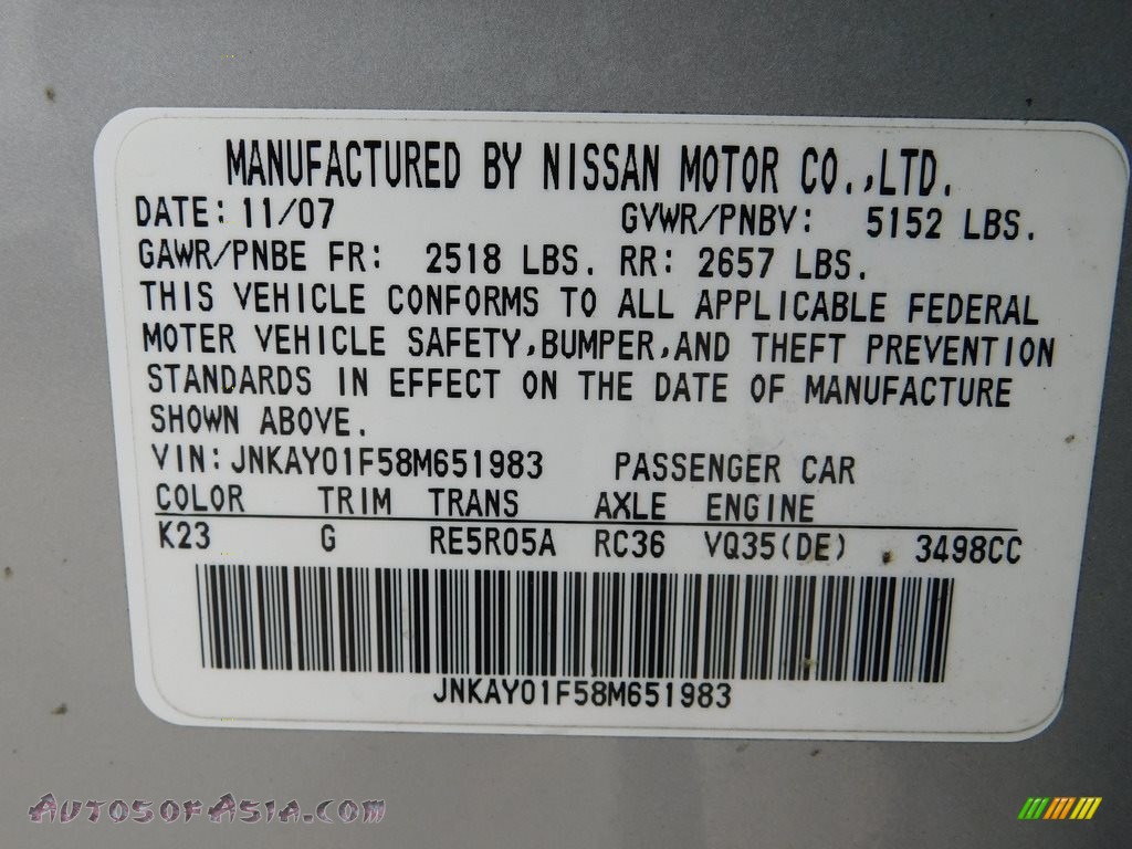 2008 M 35x AWD Sedan - Liquid Platinum Metallic / Graphite photo #11