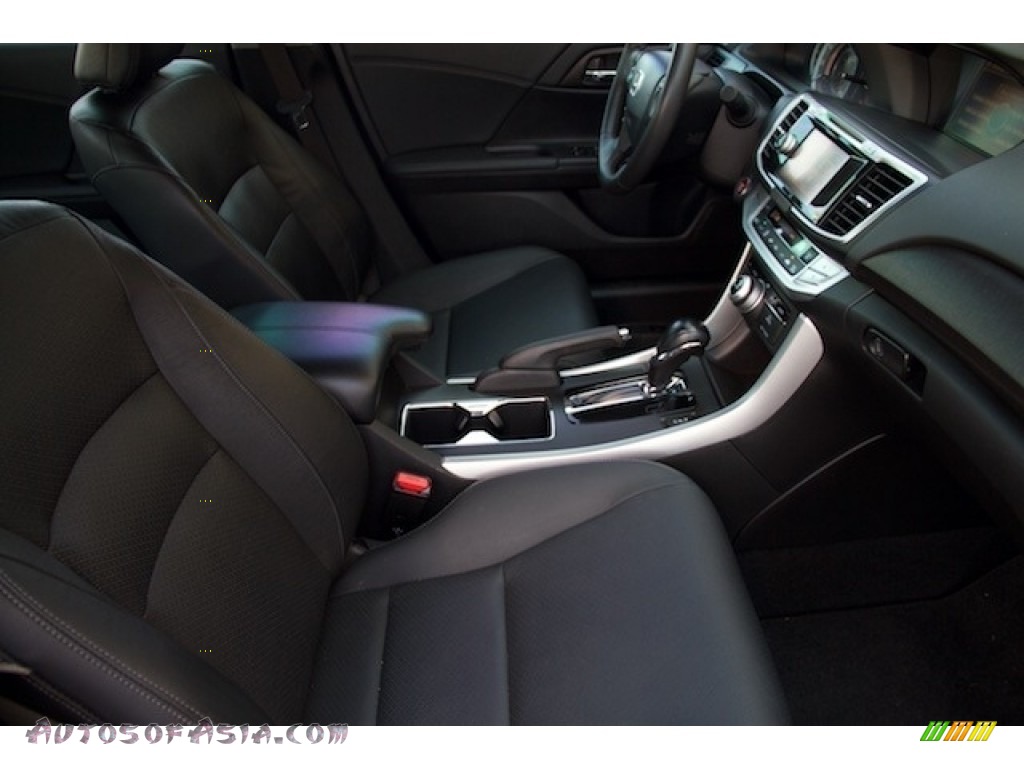 2014 Accord EX-L V6 Sedan - Modern Steel Metallic / Black photo #17