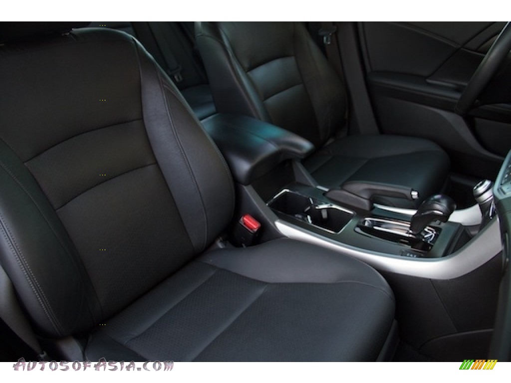 2014 Accord EX-L V6 Sedan - Modern Steel Metallic / Black photo #18