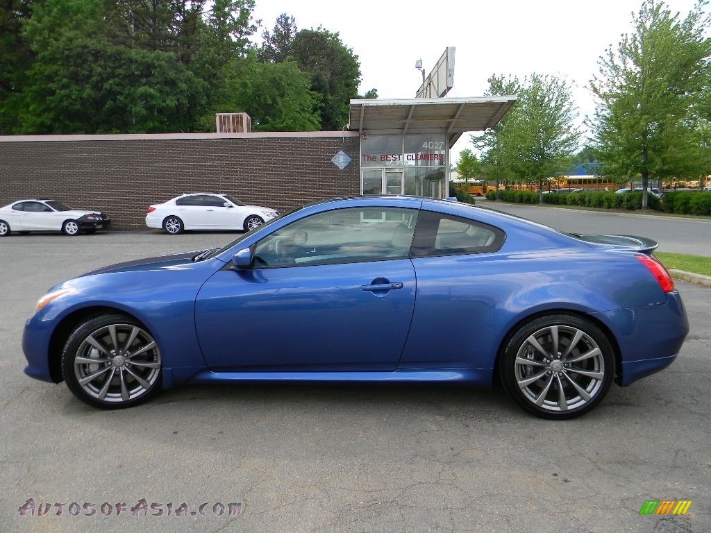 2008 G 37 S Sport Coupe - Athens Blue / Stone photo #7