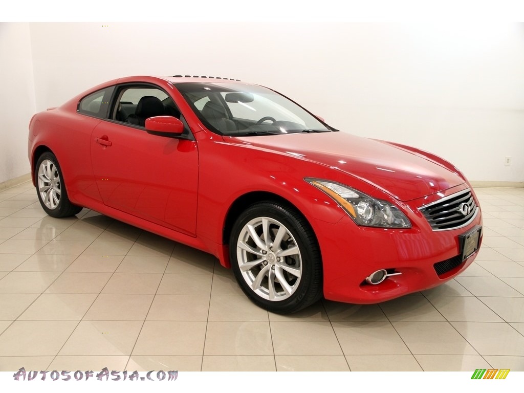 2013 G 37 x AWD Coupe - Vibrant Red / Graphite photo #1