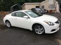Nissan Altima 2.5 S Coupe Winter Frost White photo #2