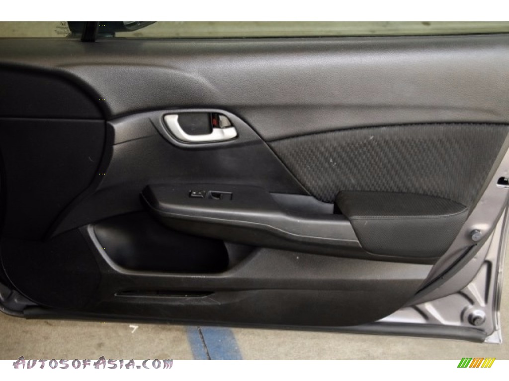 2014 Civic LX Sedan - Modern Steel Metallic / Black photo #23