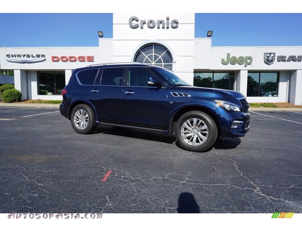 Hermosa Blue / Graphite Infiniti QX80 Signature Edition