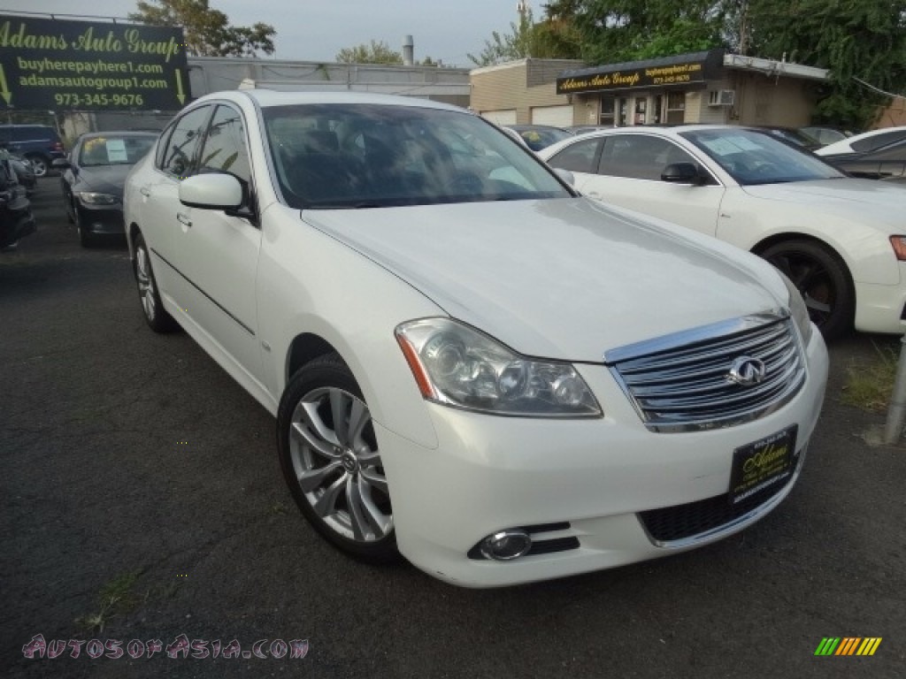 Moonlight White / Wheat Infiniti M 35x AWD Sedan