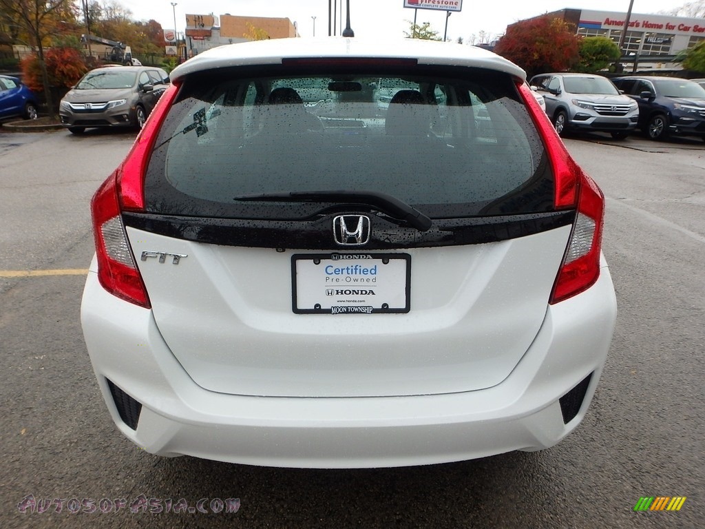 2015 Fit LX - White Orchid Pearl / Black photo #4