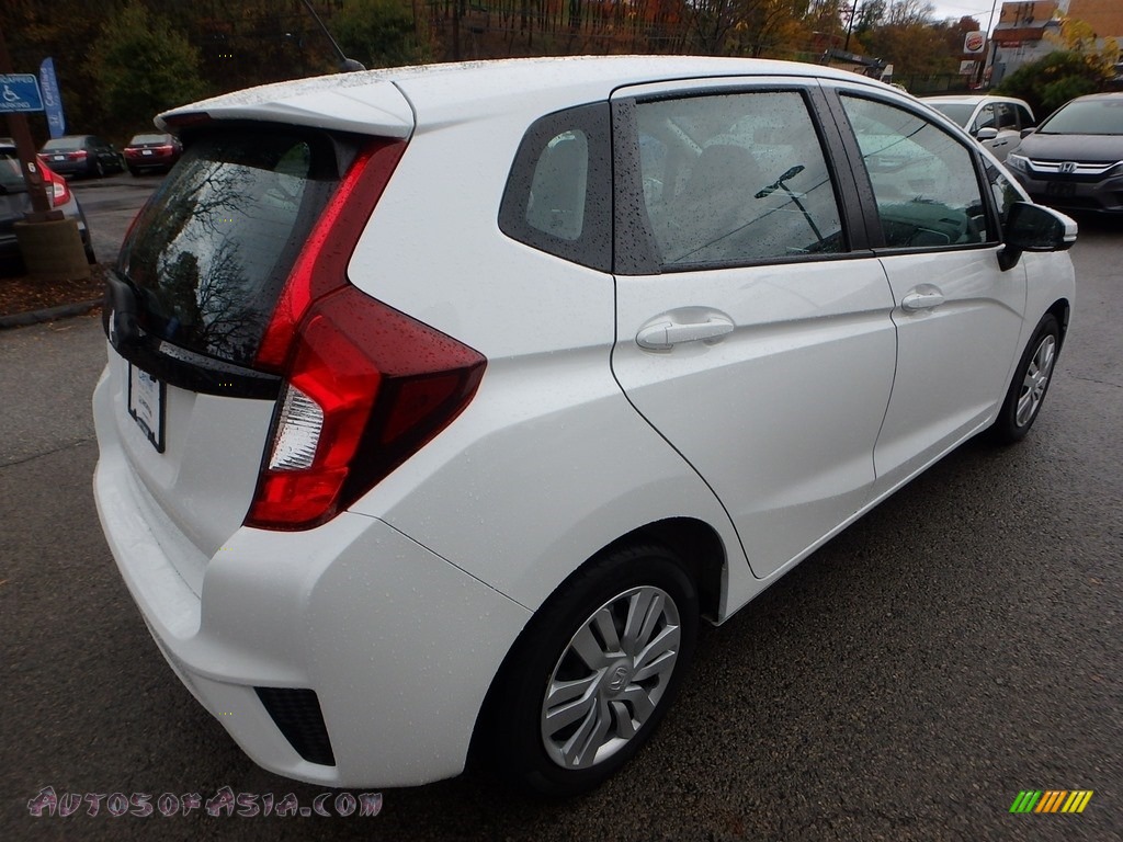 2015 Fit LX - White Orchid Pearl / Black photo #6
