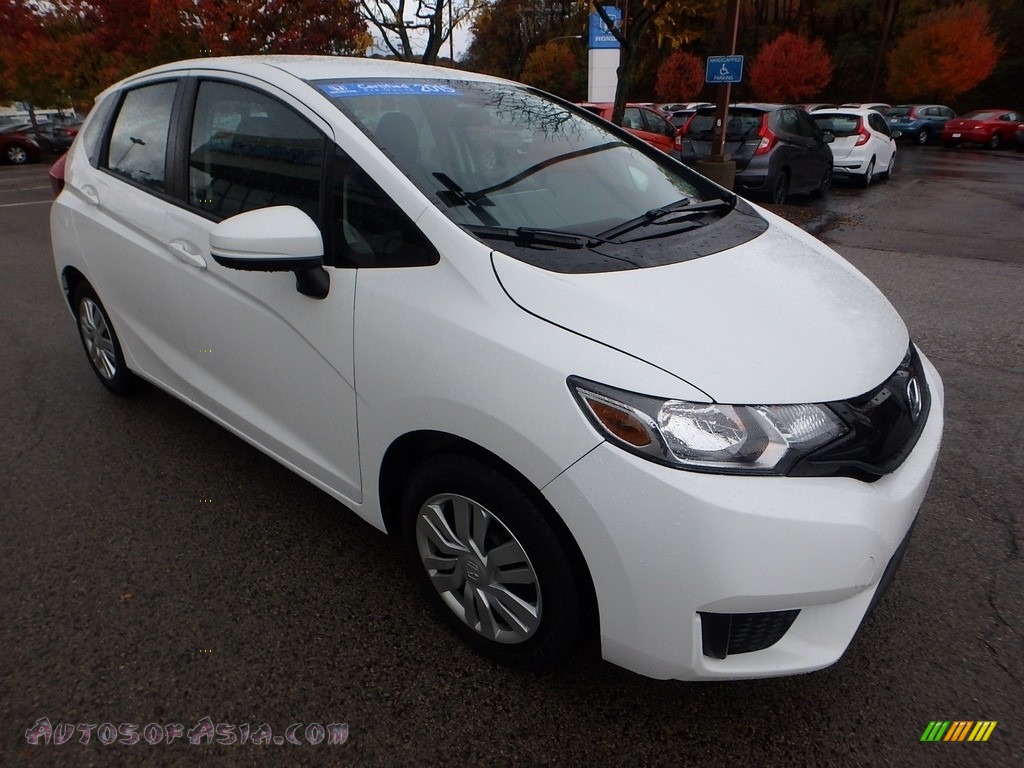 2015 Fit LX - White Orchid Pearl / Black photo #8