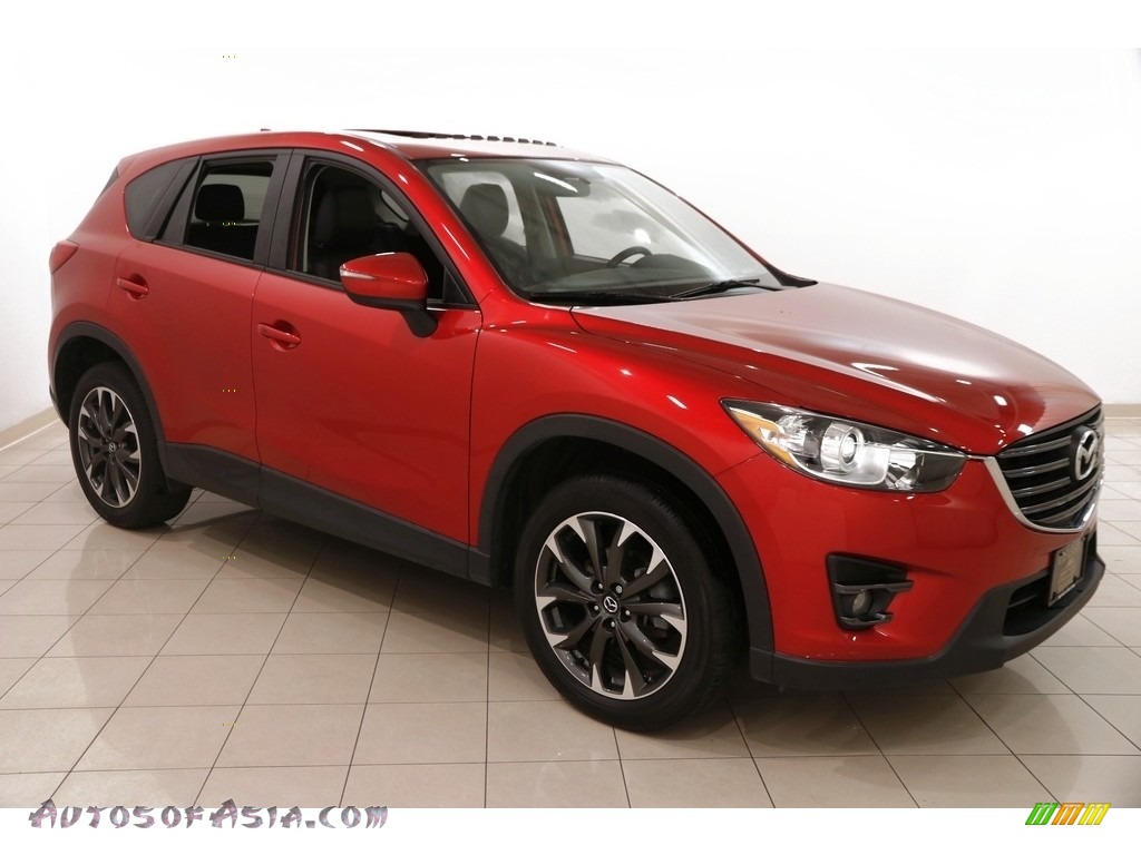 Soul Red Metallic / Black Mazda CX-5 Grand Touring AWD