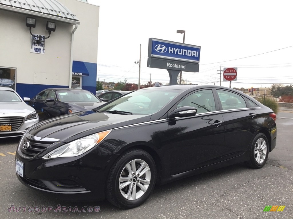 2014 Sonata GLS - Phantom Black Metallic / Camel photo #1