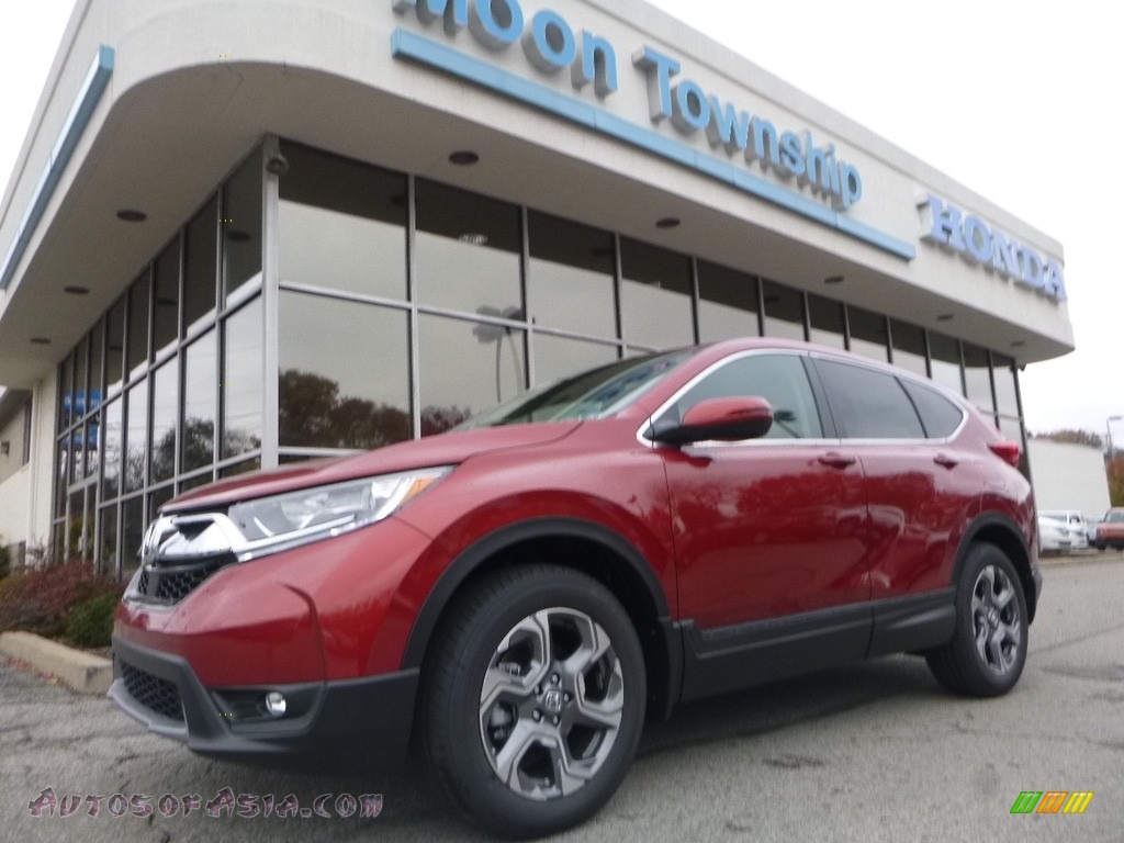 Molten Lava Pearl / Ivory Honda CR-V EX AWD